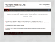 Tablet Screenshot of curatenie-timisoara.net